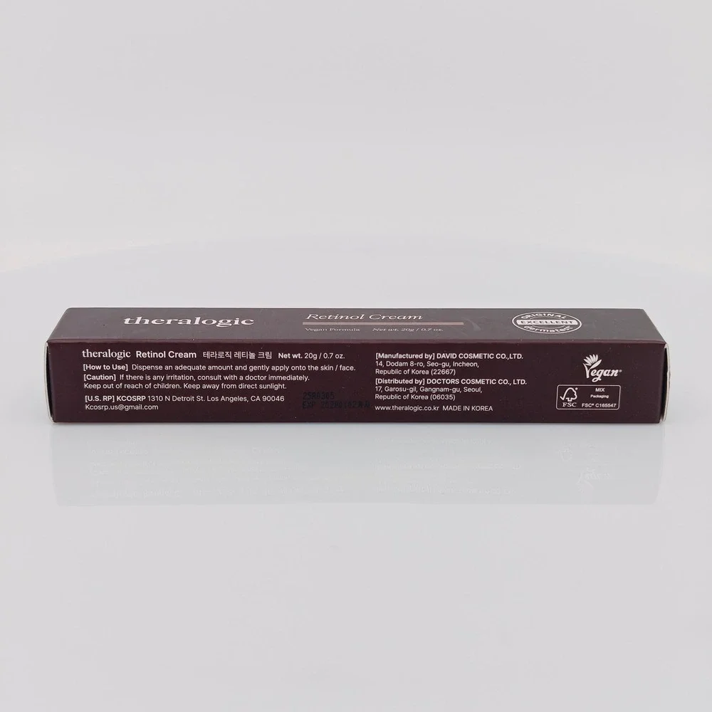 Theralogic Retinol Cream‎ 2 Pack Vegan Formula 20g 0.7oz Each New In Box